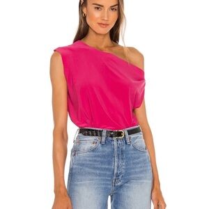 Norma Kamali Pink Off The Shoulder Top